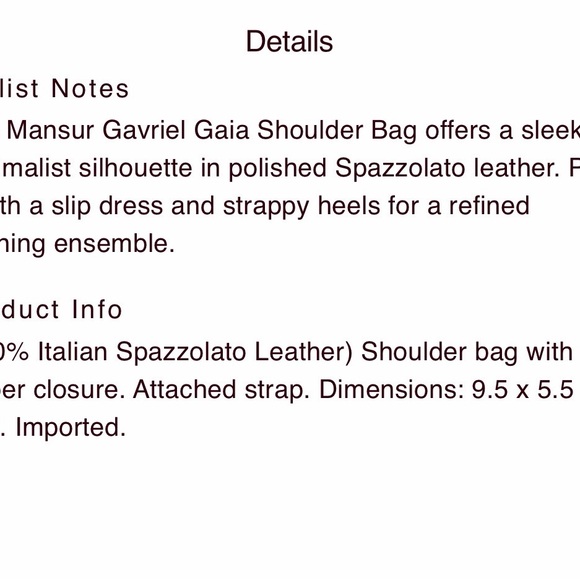 Mansur Gavriel Burgundy Leather Shoulder Bag - Picture 8 of 8